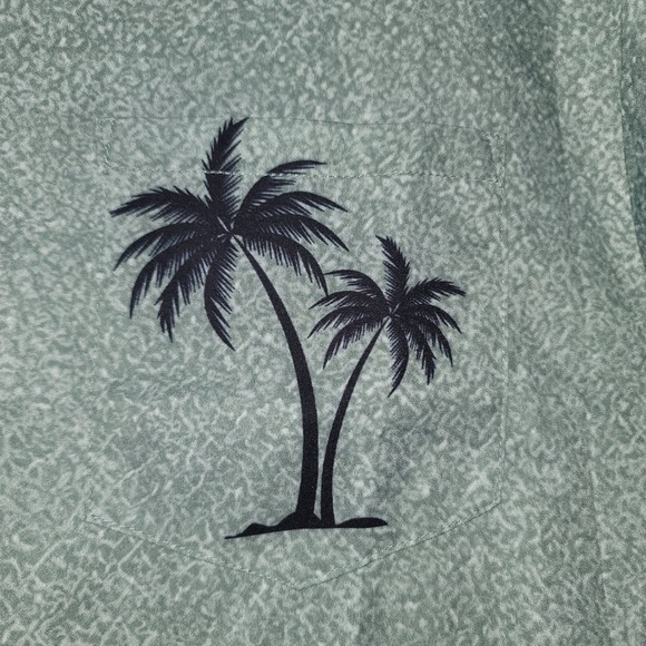 Royaura Men M Hawaiian Coconut Tree Short Sleeve Shirt Aloha Resort Beach Summer - Picture 6 of 9